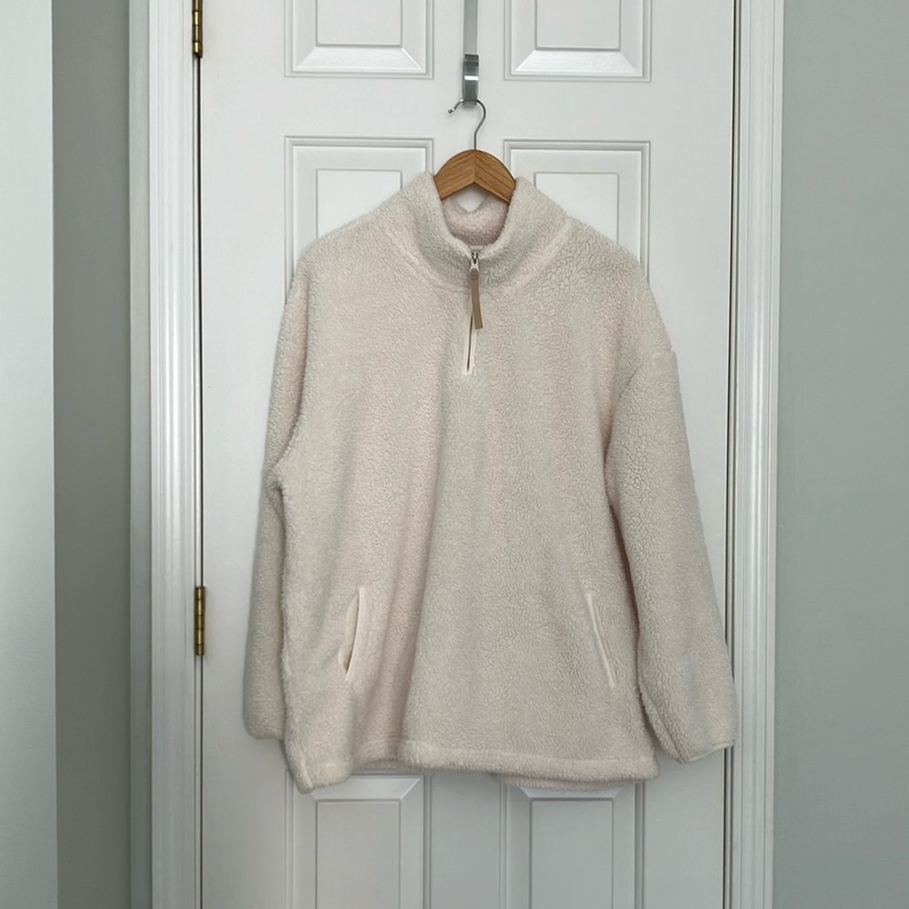 Skechers quarter zip sherpa fleece XXL